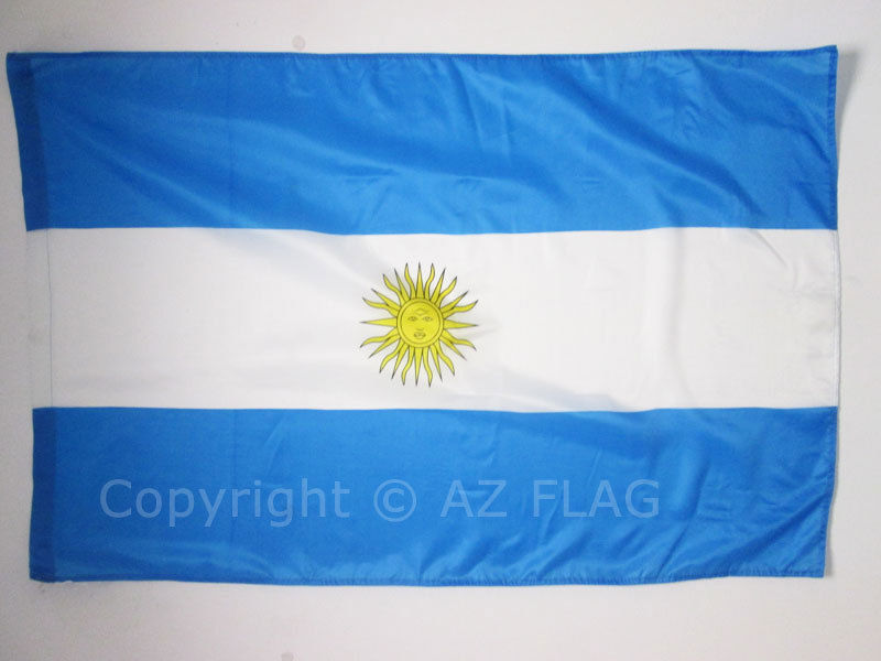 ARGENTINA FLAG 3' x 5' for fans - ARGENTINE FLAGS 90 x 150 cm - BANNER 3x5 ft wi