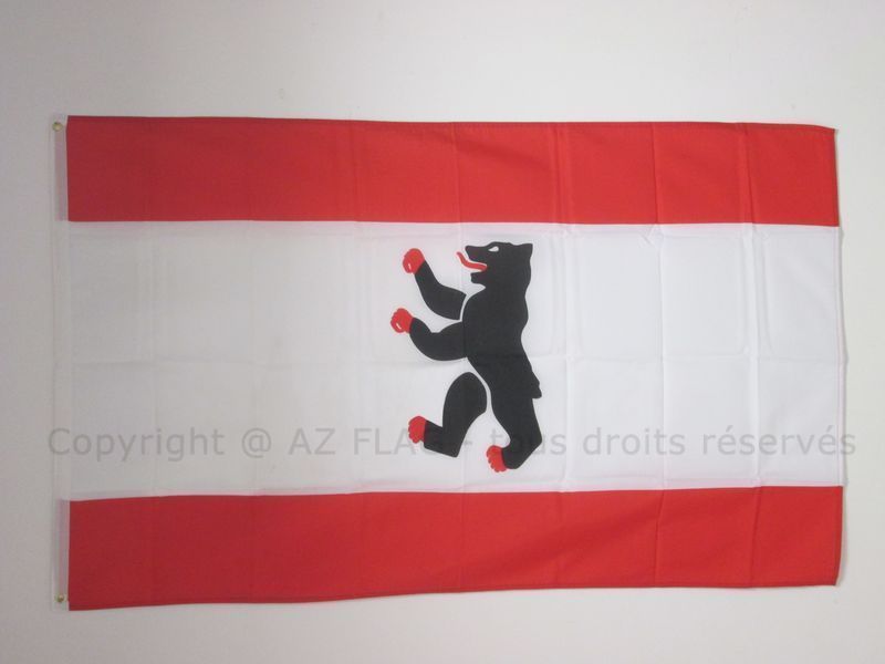 FLAGGE BERLIN ZIVILE 150x90cm - BERLIN FAHNE  90 x 150 cm - flaggen AZ FLAG Top