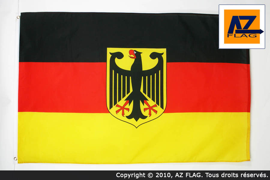GERMANY WITH EAGLE FLAG 3' x 5' - GERMAN COAT OF ARMS FLAGS 90 x 150 cm - BANNER