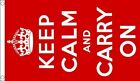 KEEP CALM AND CARRY ON RED FLAG 3' x 5' - UNION JACK - UNITED KINGDOM FLAGS 90 x