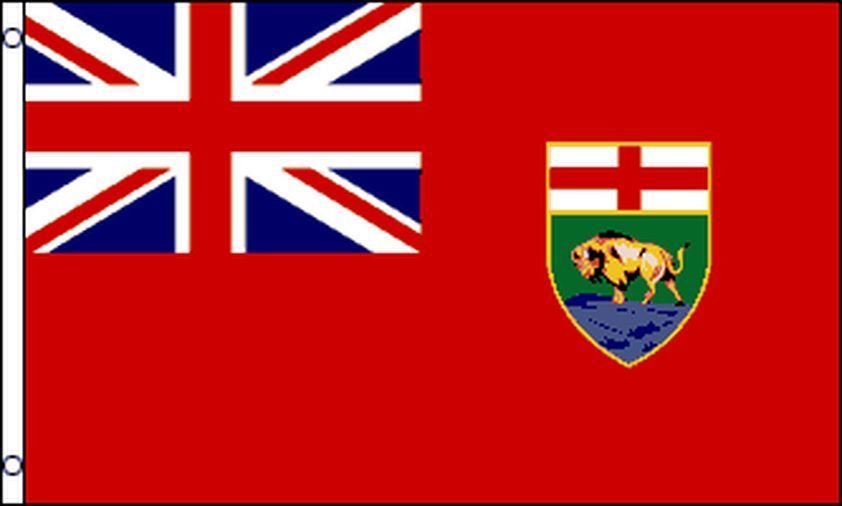 MANITOBA FLAG 3' x 5' - CANADA - CANADIAN REGION OF MANITOBA FLAGS 90 x 150 cm -