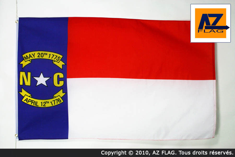 NORTH CAROLINA FLAG 3' x 5' - US STATE OF CAROLINE DU NORD FLAGS 90 x 150 cm - B
