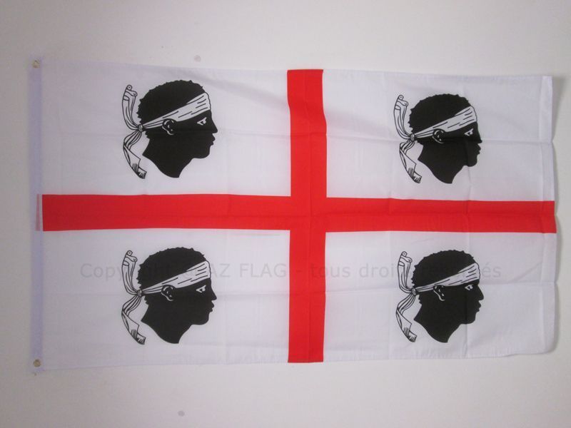 SARDINIA FLAG 3' x 5' - ITALY - SARDINIAN FLAGS 90 x 150 cm - BANNER 3x5 ft High