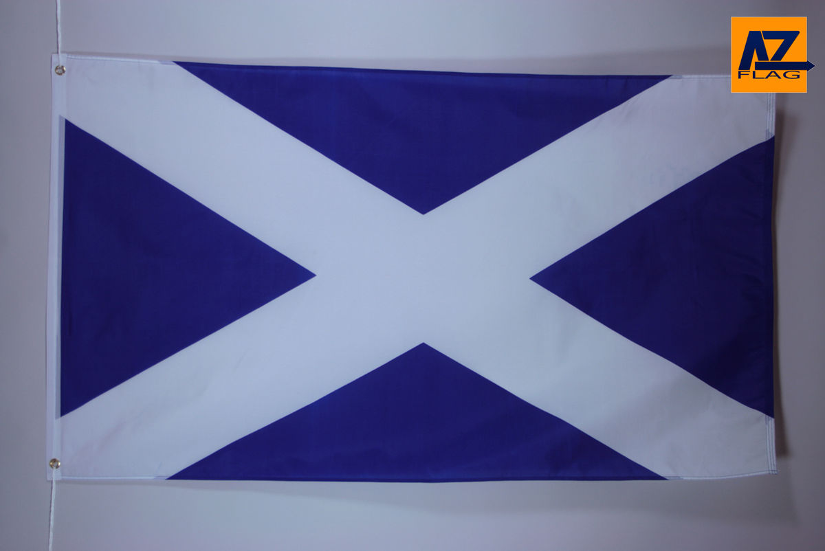 SCOTLAND FLAG 3' x 5' - SCOTTISH FLAGS 90 x 150 cm - BANNER 3x5 ft Light polyest