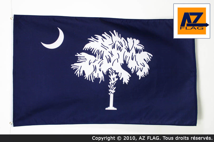 SOUTH CAROLINA FLAG 3' x 5' - US STATE OF CAROLINE DU SUD FLAGS 90 x 150 cm - BA