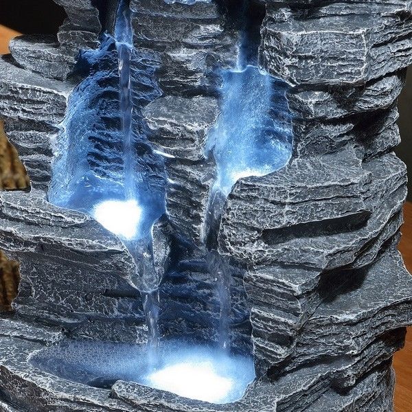 Zen Light Fontaine Led D'interieur - Nature - Grand Canyon - Gris