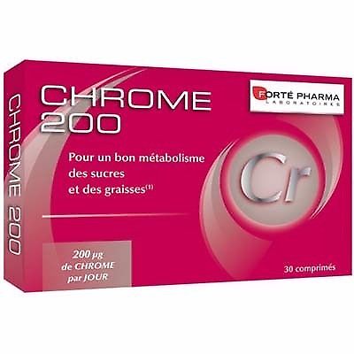 Forte Pharma Chrome 200µg 30 Comprimes