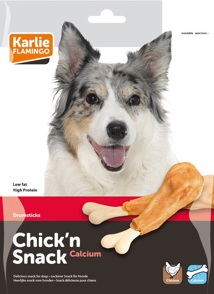 Friandise pour chien Chick'n Snack Calcium Bone Contenance 400 g