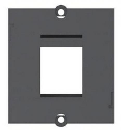 Plastron vide 1 embase keystone (RJ45, USB, HDMI)