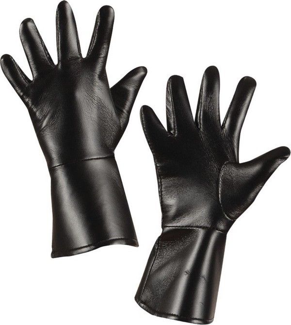 Gants Simili Cuir Noirs Enfant Widmann Pour Fille Interieur A Partir De 5 Ans