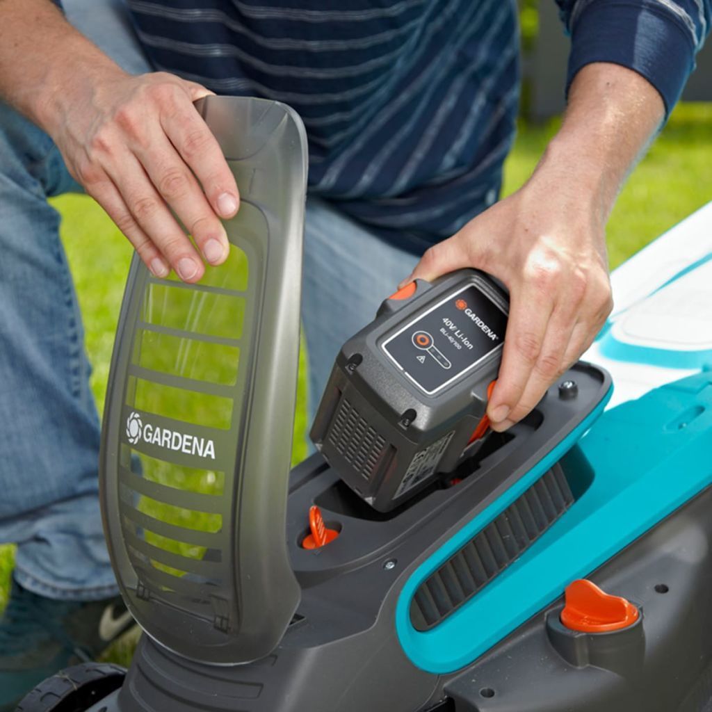 Tondeuse A Gazon Sur Batterie Gardena 40v - Coupe 32 Cm - Bac 30l - Pour Pelouse 280 M²