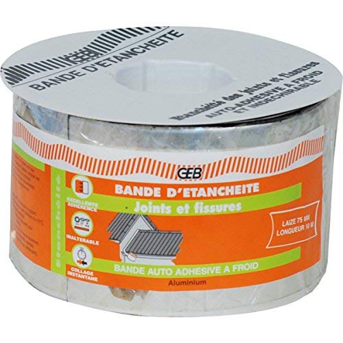 GEB 857090 Rouleau bande etancheite 75 mm x 10 m