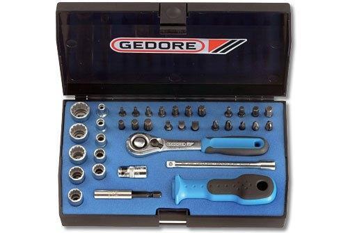 Gedore D 20 Kau-3 Set De Douilles 1/4 Ud-in-is-ph-pz-t