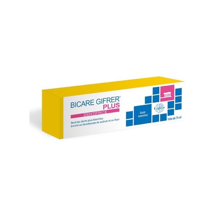Gifrer Bicare Plus Dentifrice Gout Menthol 75ml