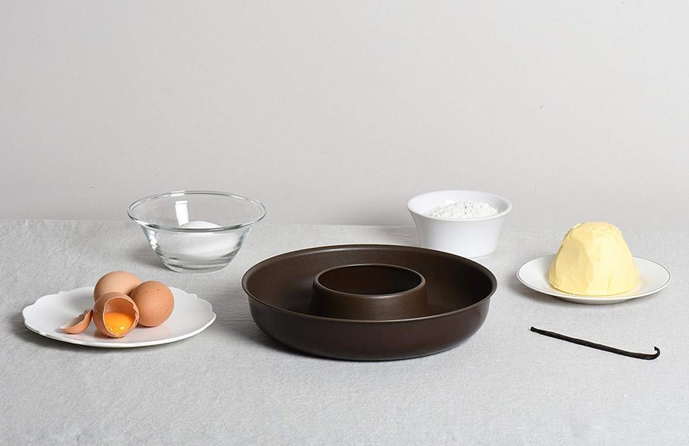 Moule A Savarin Debouche - Gobel - Ø24cm - Acier Anti-adherent - Hauteur 5cm - Marron