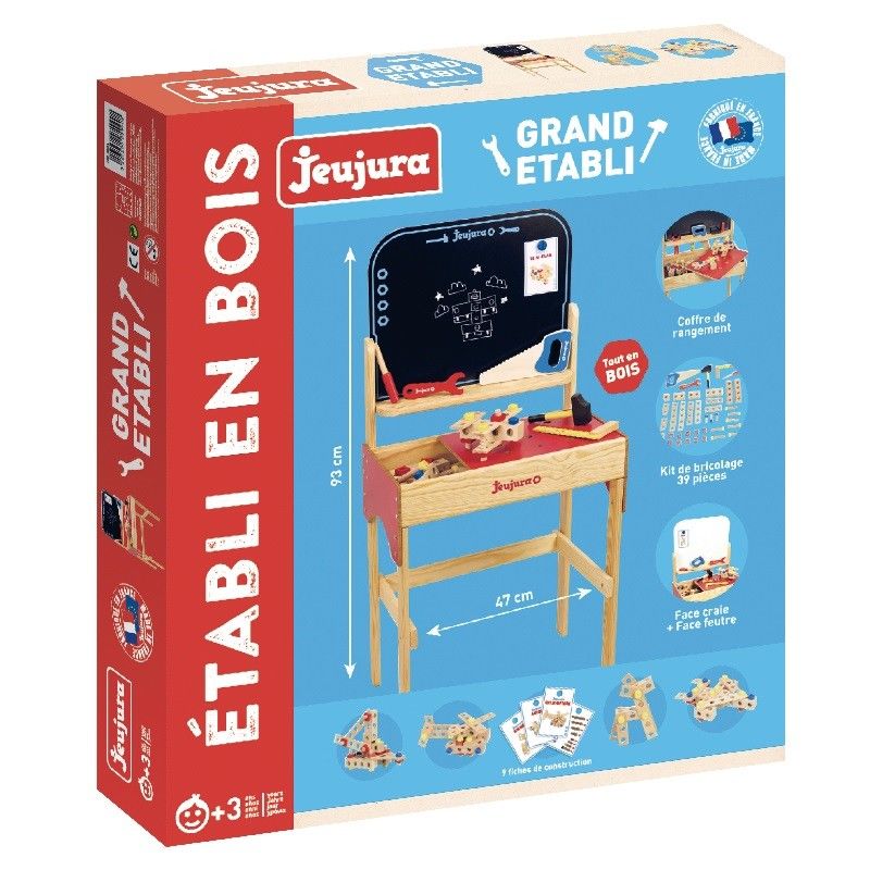 Grand etabli en bois