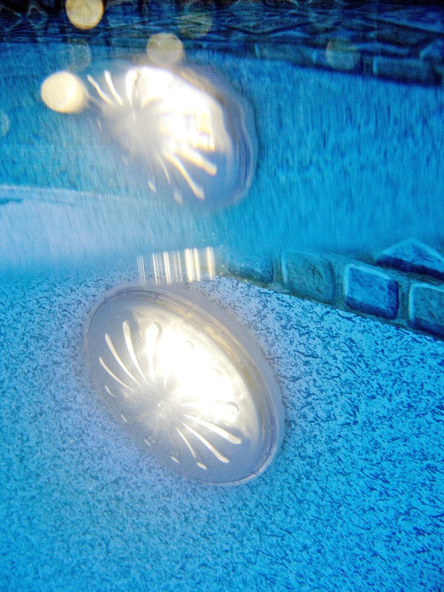 2 spots led pour piscine hors-sol acier blanc froid, 0.8 W GRÉ