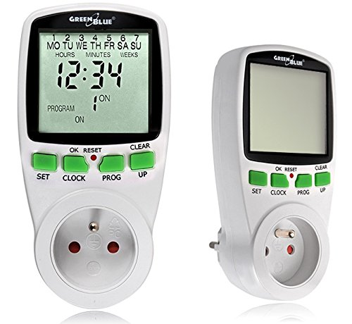 Programmateur Numerique Minuterie Hebdomadaire 16 Programmes Interieur Electrique