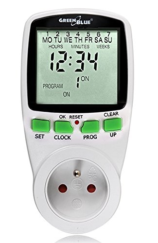 Programmateur Numerique Minuterie Hebdomadaire 16 Programmes Interieur Electrique