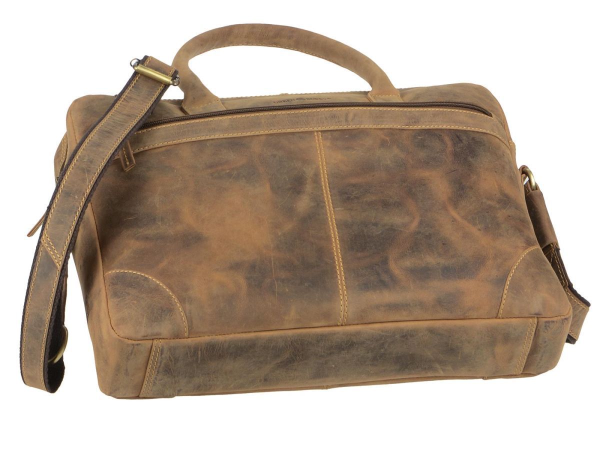 Greenburry Vintage Serviette Cuir 41 Cm Compartiment Laptop Nut Brown