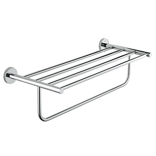 Grohe Bau Cosmopolitan Badetuchhalter Match0 Badetuchhalter Chrome, 564 Mm, Distance De Percage 510 Mm