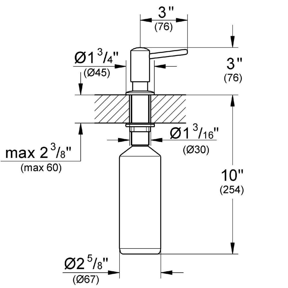 Grohe Distributeur De Savon Contemporain 40536000 Chrome Bac De Rangement 1930 4 L