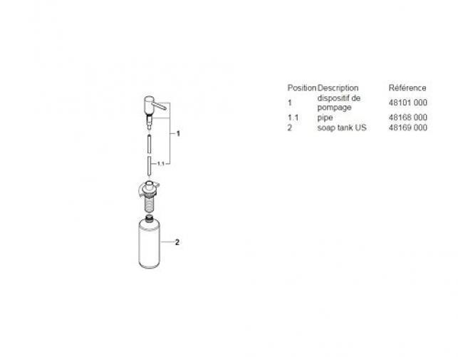 Grohe Distributeur De Savon Contemporain 40536000 Chrome Bac De Rangement 1930 4 L