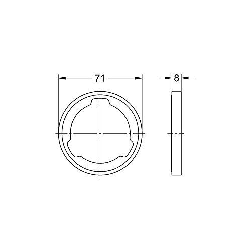 Grohe Rainshower Cale d epaisseur pour systeme retro-fit