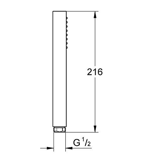 Grohe Euphoria Cube Stick Douchette A Main 27699000 Jet Normal Debit 94 I Min Chrome