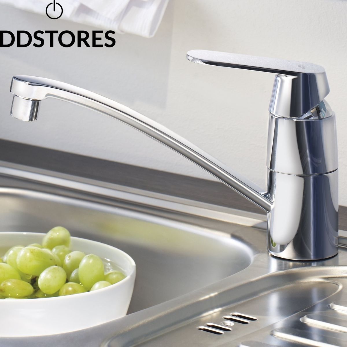 Grohe Eurosmart Melangeur De Cuisine 31179000 Cosmopolitan, Chrome, Basse Pression, Pivotant