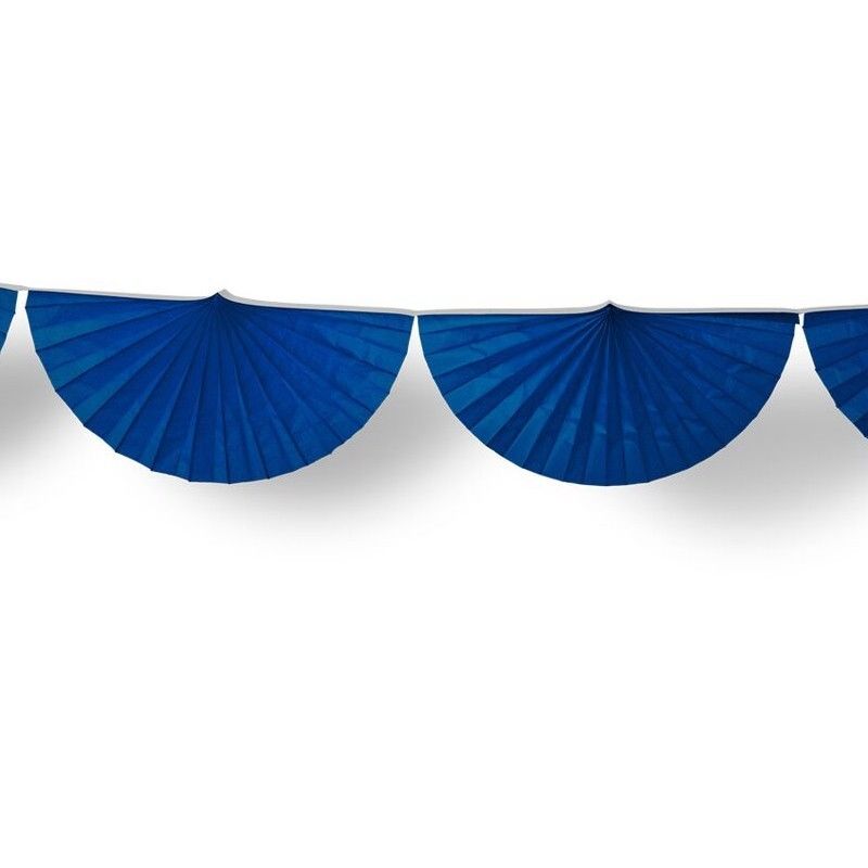 Guirlande Eventail Bleu Marine Taille Unique