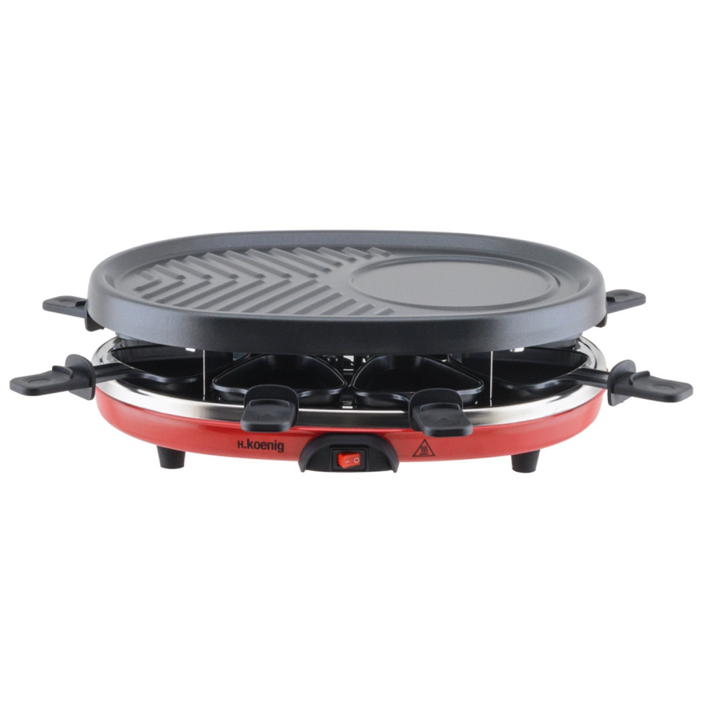 H.Koenig RP412 - Raclette/grill/crepiere/pierre a cuire - 900 Watt