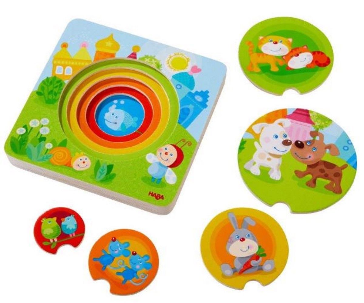 Haba Puzzle En Bois Bebes Animaux Mu 