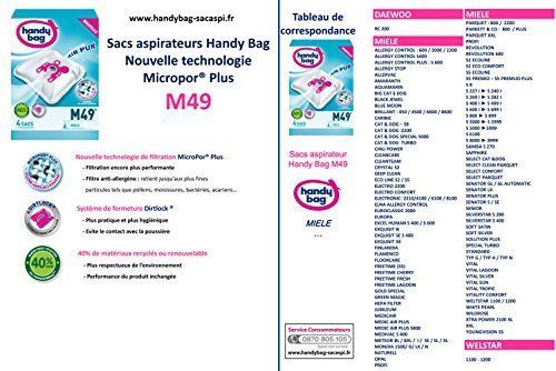 Handy Bag M49 Sacs Aspirateur Micropor Plus