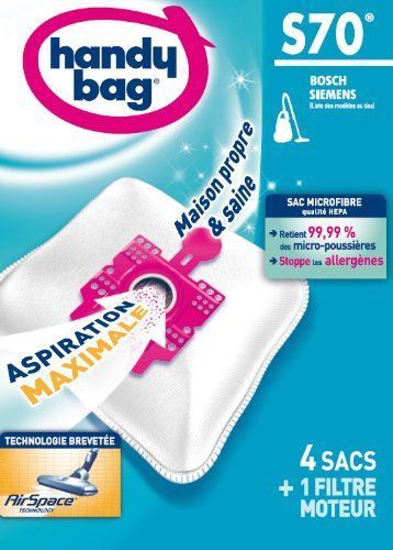 Handy Bag S70 Sacs Aspirateur Micropor Plus Compatible Bosch Arrivasiemens Smily