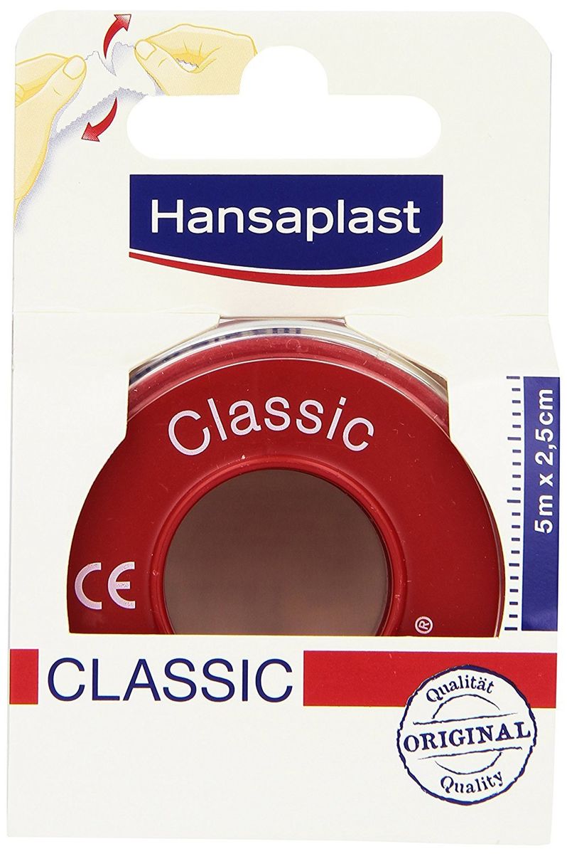 Hansaplast Rouleau 5 Metres De Sparadrap Classic, Largeur 2,5 Cm