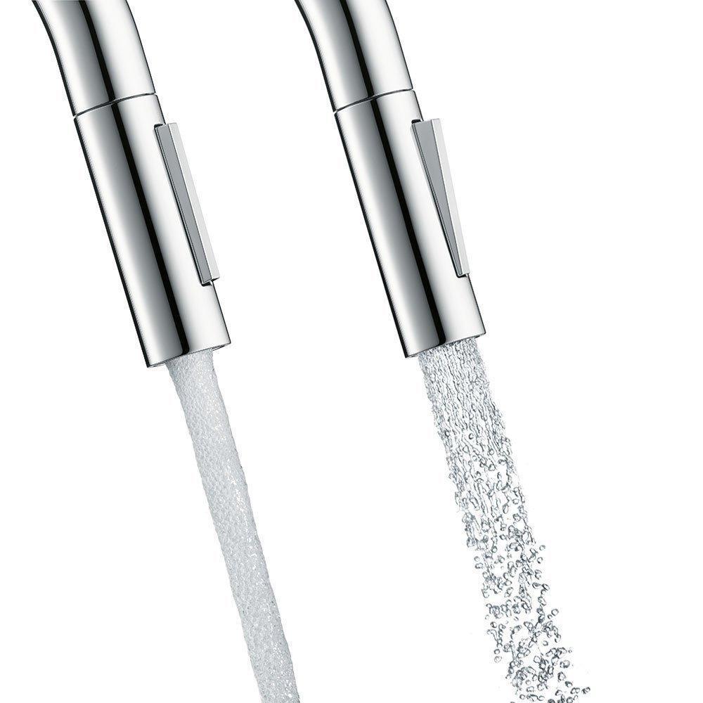 Hansgrohe Mitigeur D' Axor Starck 10821800 Avec Douchette Extensible, Inox Optique