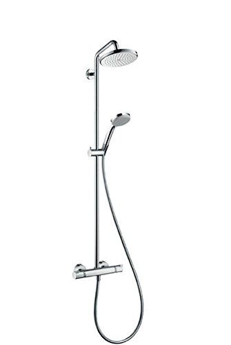 Hansgrohe Croma 220 Colonne de douche avec robinet thermostatique EcoSmart chrome 27188000