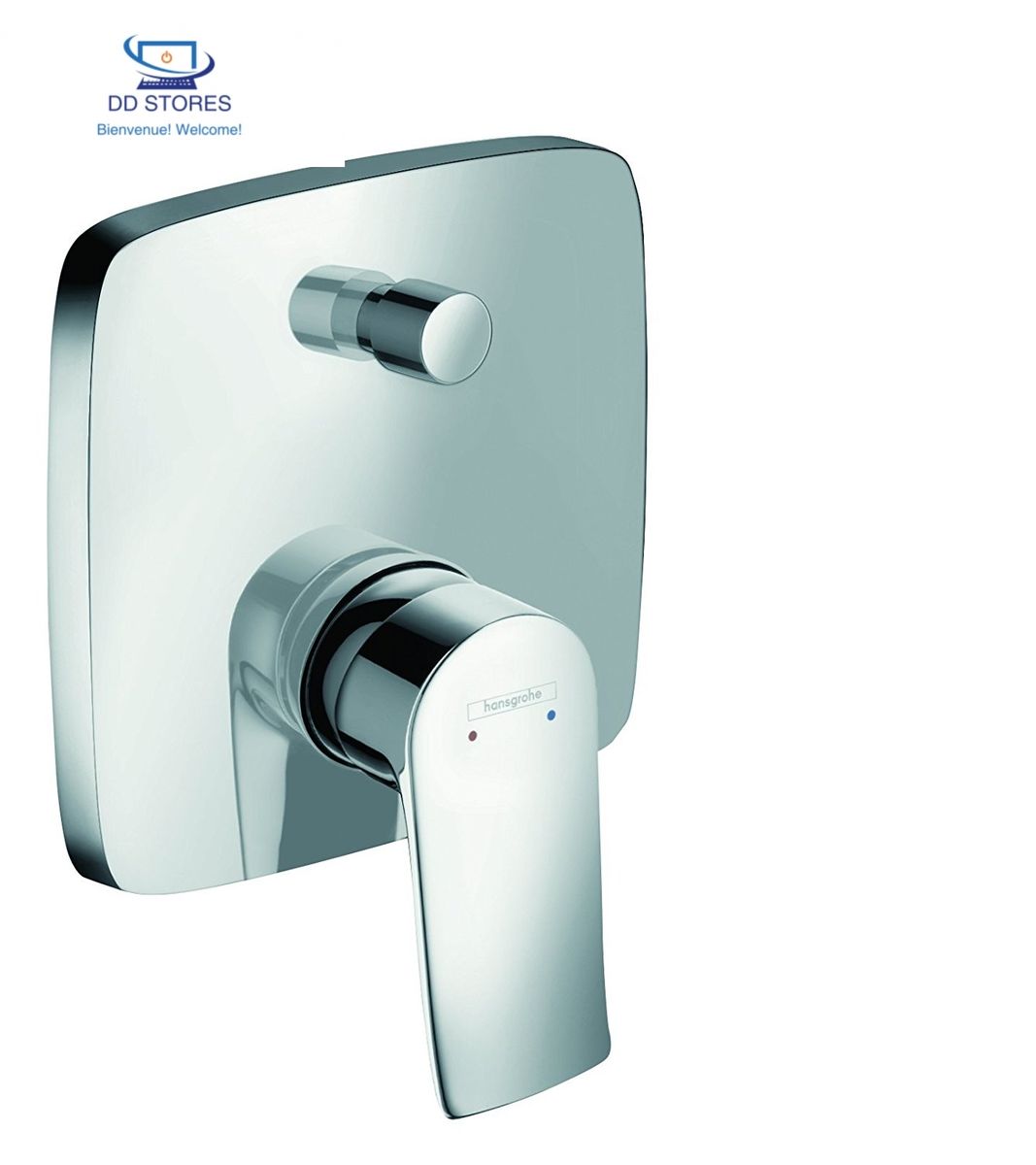 Hansgrohe Metris Set de finition pour mitigeur de baignoire encastre chrome 31454000