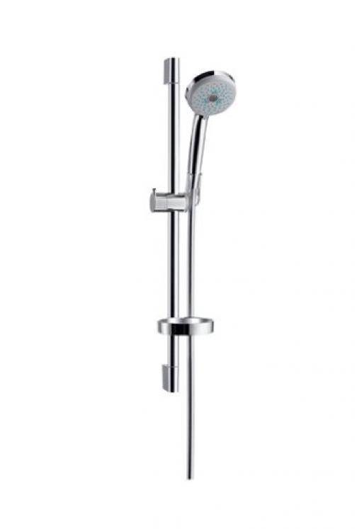 Hansgrohe Croma 100 Multi 3jet Set De Douche 27775000 Chrome , Avec Barre De Douche 65 Cm Unica C