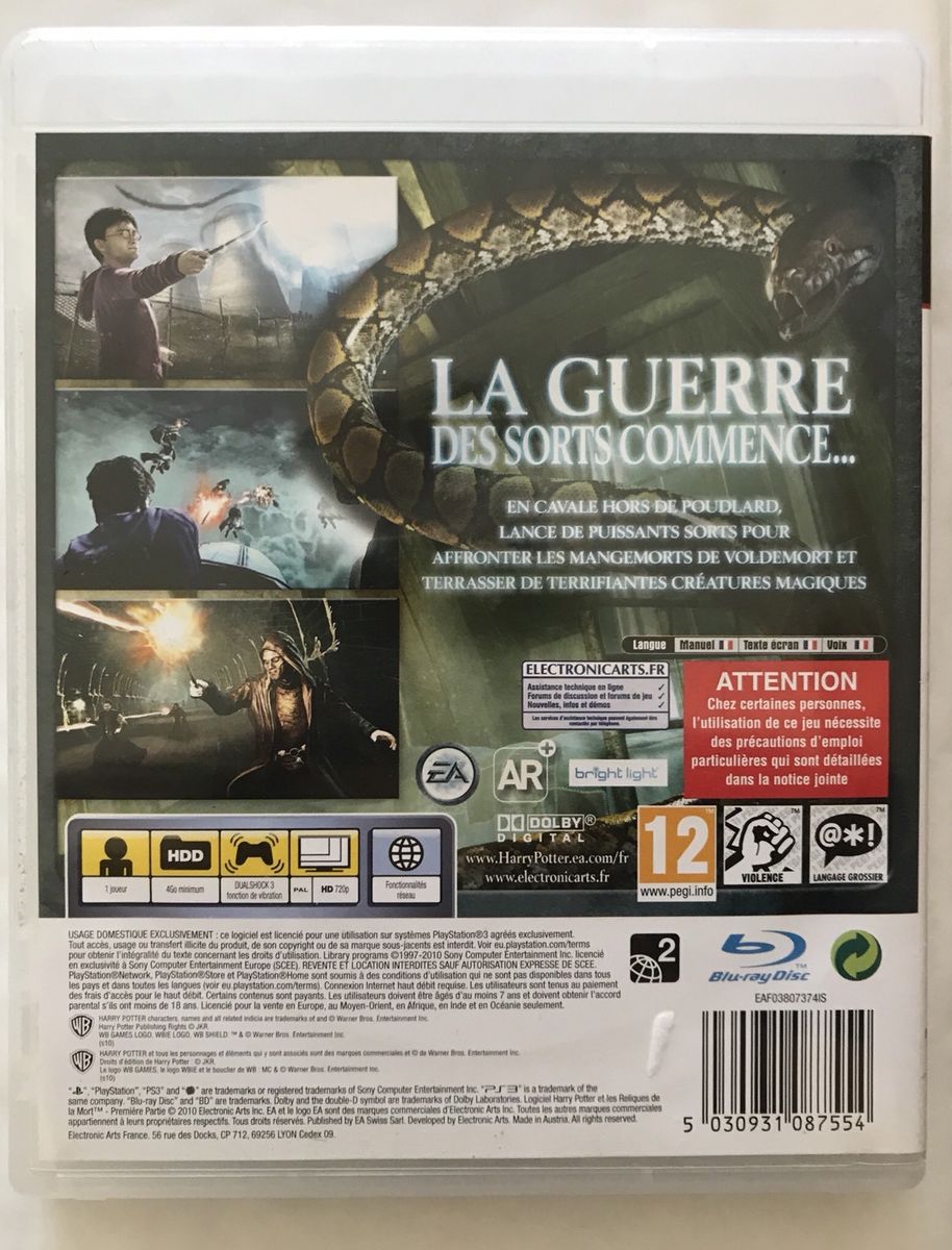 Harry Potter Les Reliques De La Mort Part 1 / Ps3