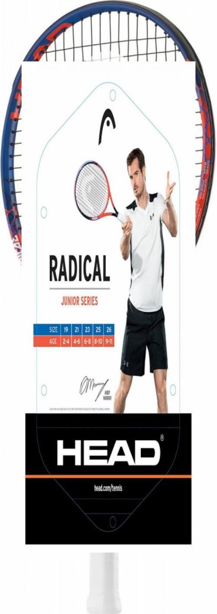 Head Radical 26 Raquette De Tennis Enfant, Orange/bleu 