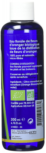 Herbes et Traditions Eau Florale Aromatisante Oranger Fleurs Bio 200 ml