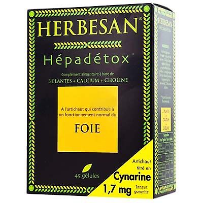 Herbesan Hepadetox Foie 45 Gelules