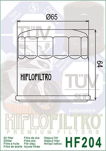 Hiflofiltro HF204 Filtre a huile 