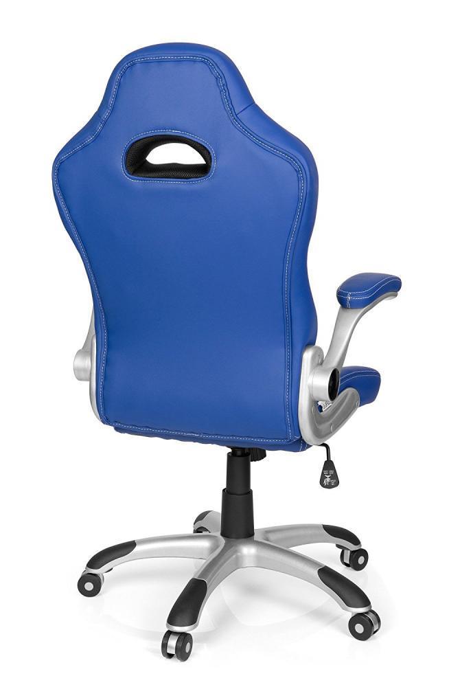 Chaise Gaming Chaise De Bureau Game Sport Bleu Noir Hjh Office