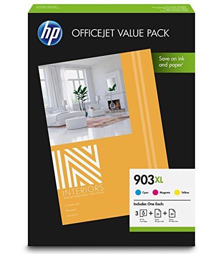 Hp D'origine Hp Officejet Pro 6860 Series Cartouche D'encre (903xl / 1cc20ae) Multicolor Multipack (pack De 3), 825 Pages, 4,76 Centimes Par Page