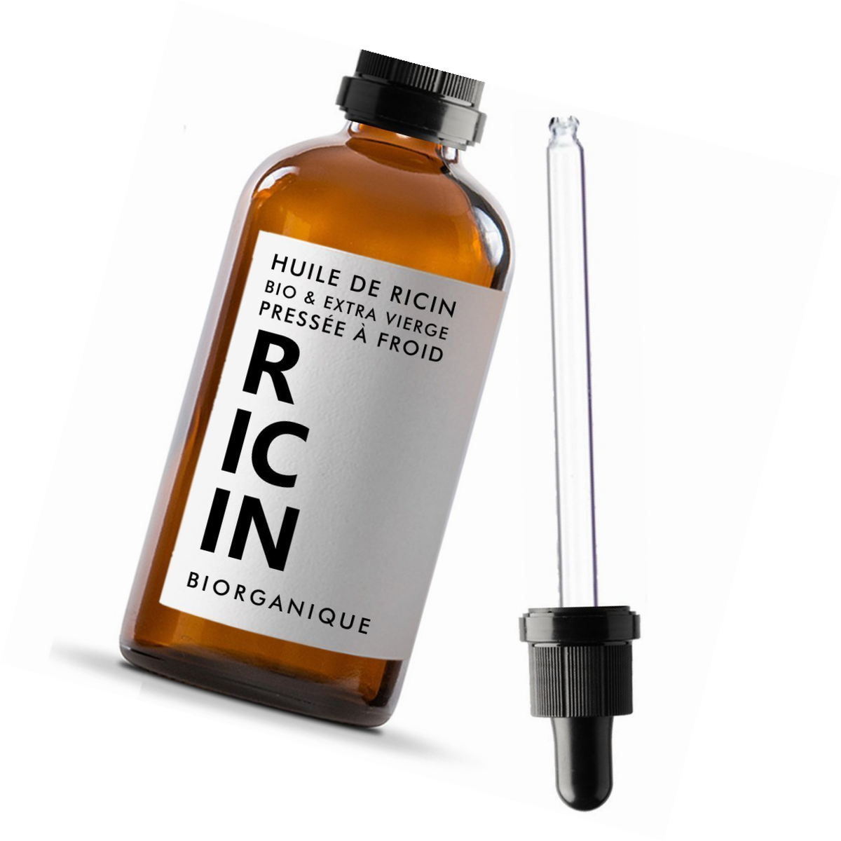 Huile de Ricin 100 Bio Pure et Naturelle 100 ml Soin pour Cheveux Cils O
