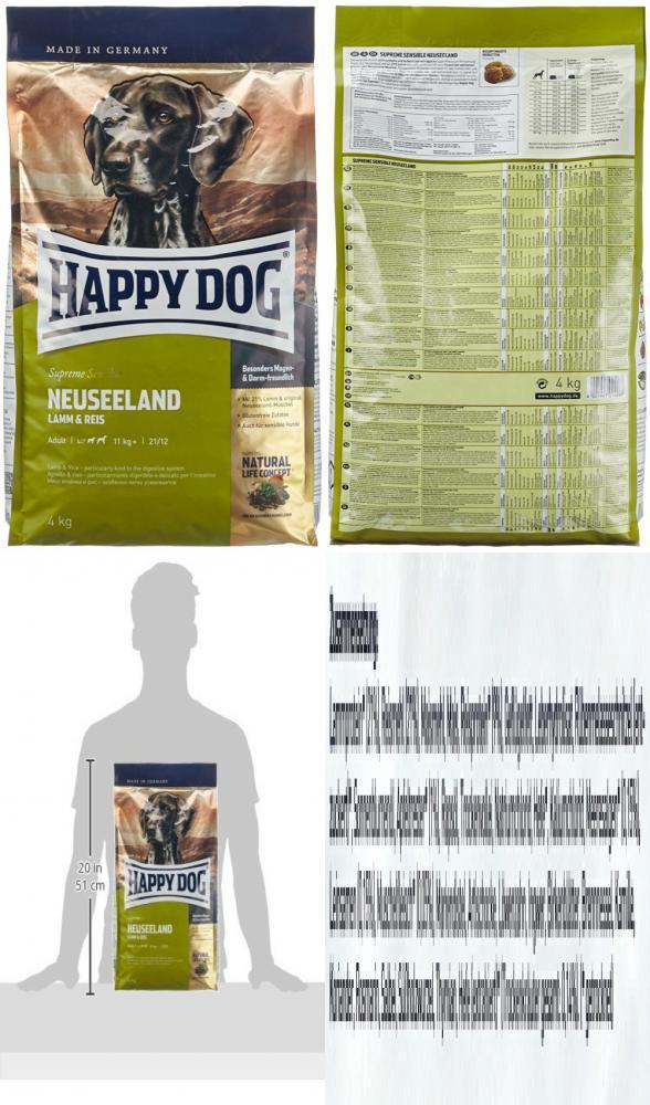 Happy Dog Sensible New-zealand Croquettes Pour Chien A L' Agneau 4kg