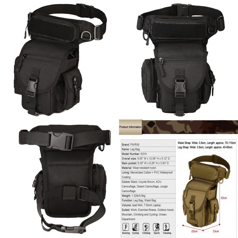 Huntvp Sac De Jambe Sac De Cuisse Sac De Peche Sac Banane Sac Tactique Militair